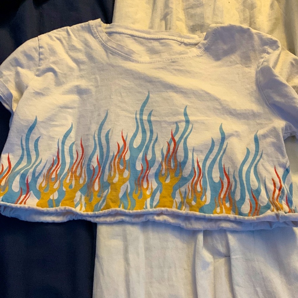 flame crop top